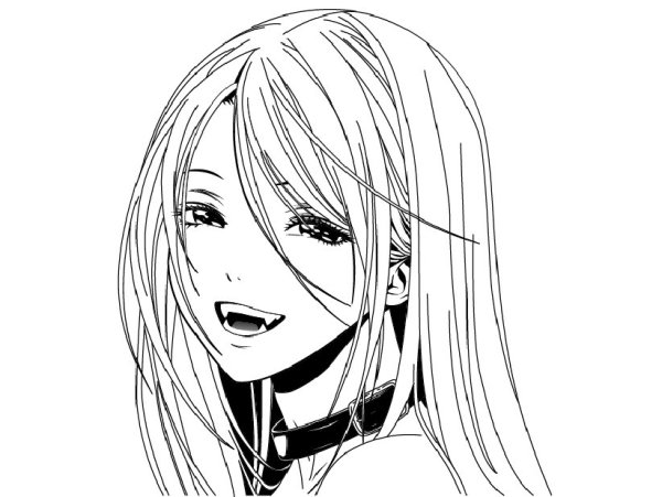 Раскраска Манга