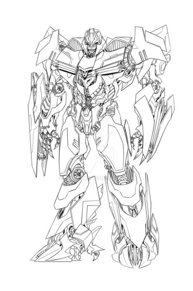 Раскраска трансформеры Оптимус Прайм