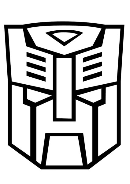 Раскраска трансформеры Оптимус Прайм