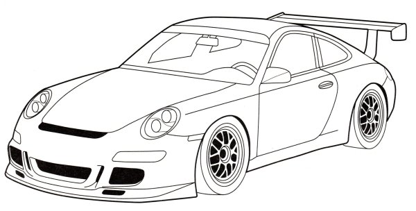 Раскраски Porsche 911 gt3 RS
