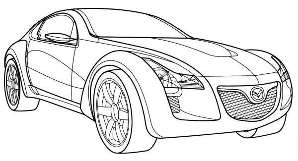 Раскраска Мазда RX-8
