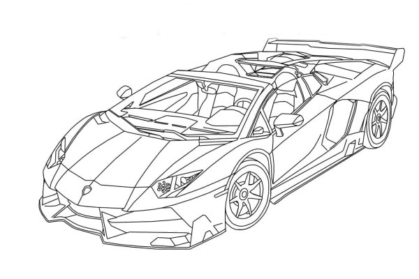 Lamborghini Veneno раскраска