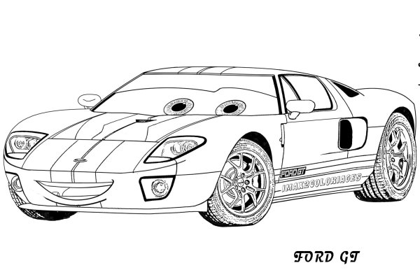 Форд gt 40 раскраска