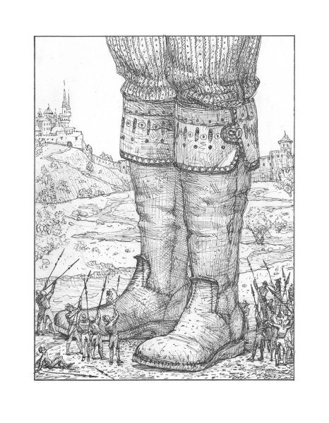 Гулливер раскраска