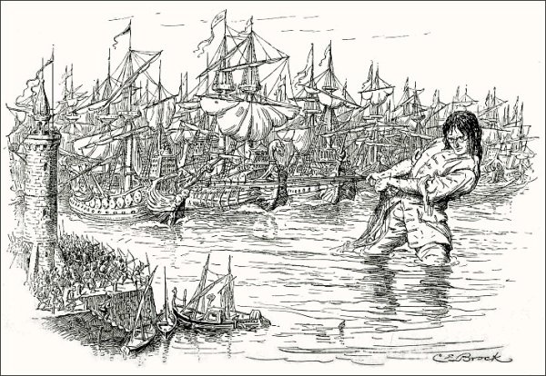 Гулливер раскраска