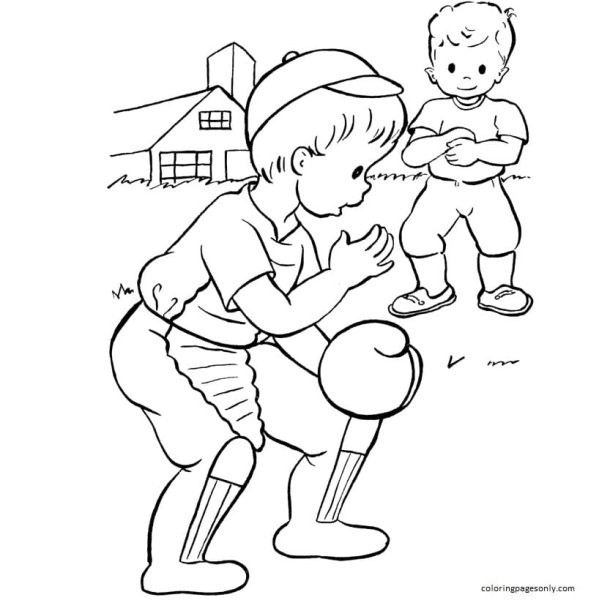 Раскраска спорт для детей