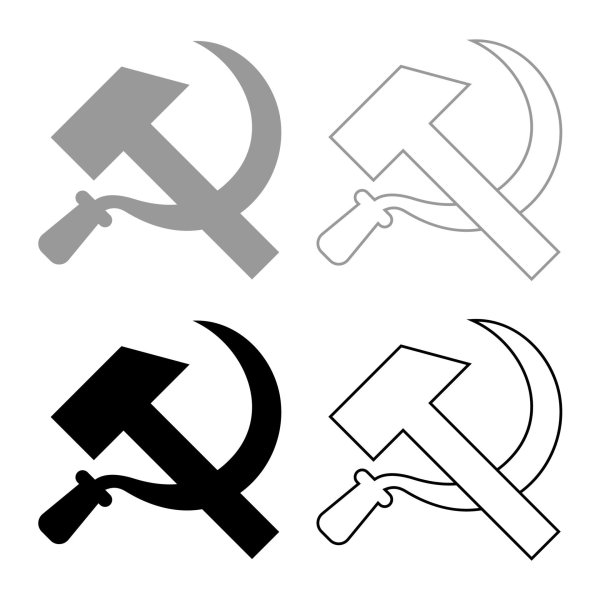 Шаблон серпа и молота