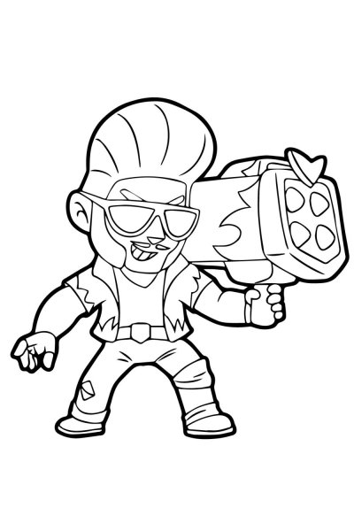 Раскраски Браво старс Фрэнк