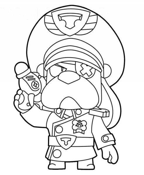 Раскраска Браво старс генерал Гавс