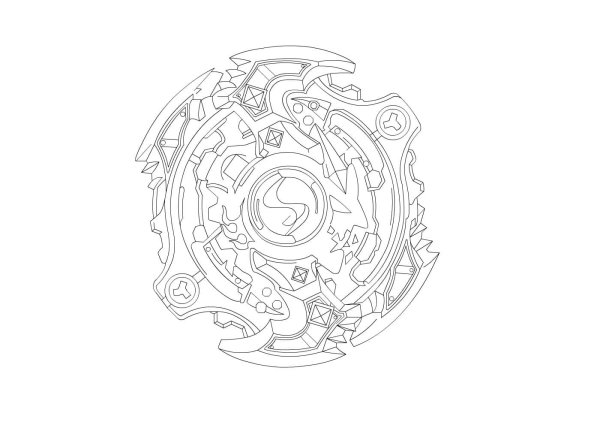 Beyblade Burst раскраска