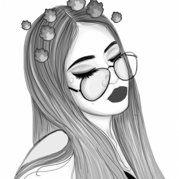 Рисунки для срисовки девочки