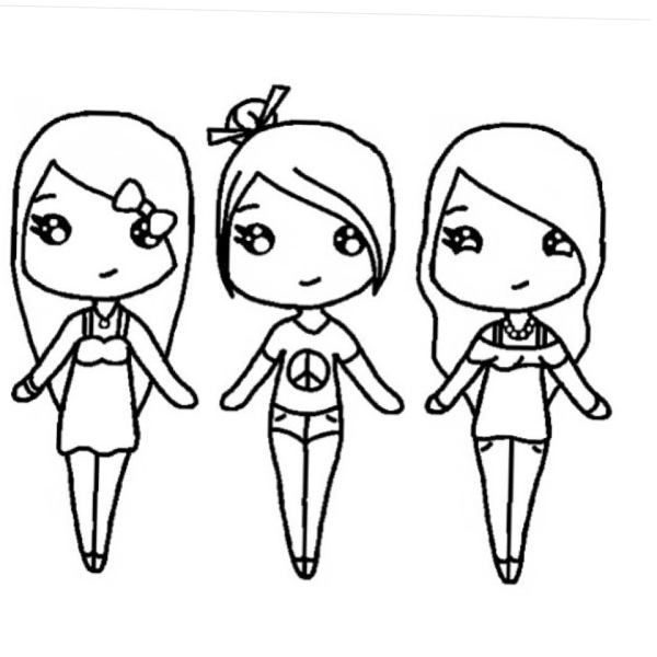 Рисунки для срисовки лёгкие для девочек