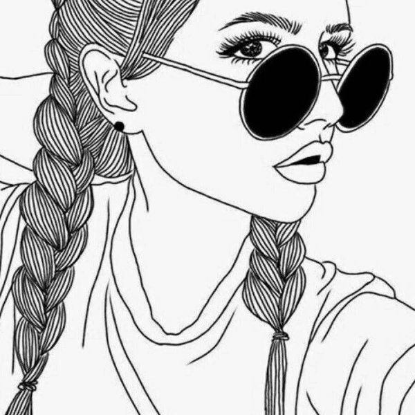 Чёрно-белые рисунки для срисовки