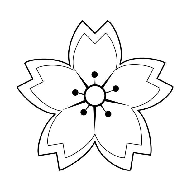 Раскраска цветочек