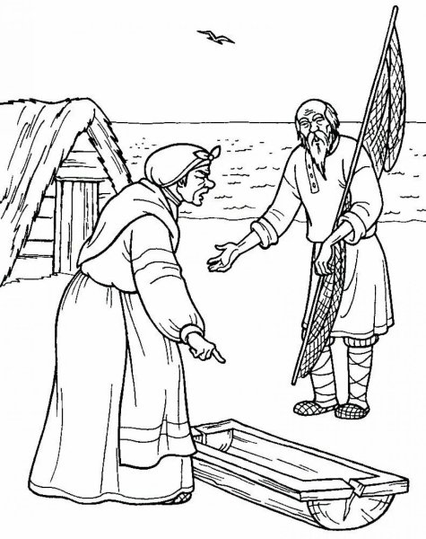 Старуха у корыта в золотой рыбке