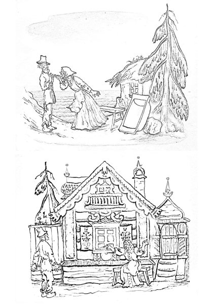 Раскраска сказка о золотом петушке Пушкина