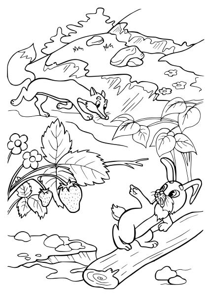 Раскраски под грибом Сутеева