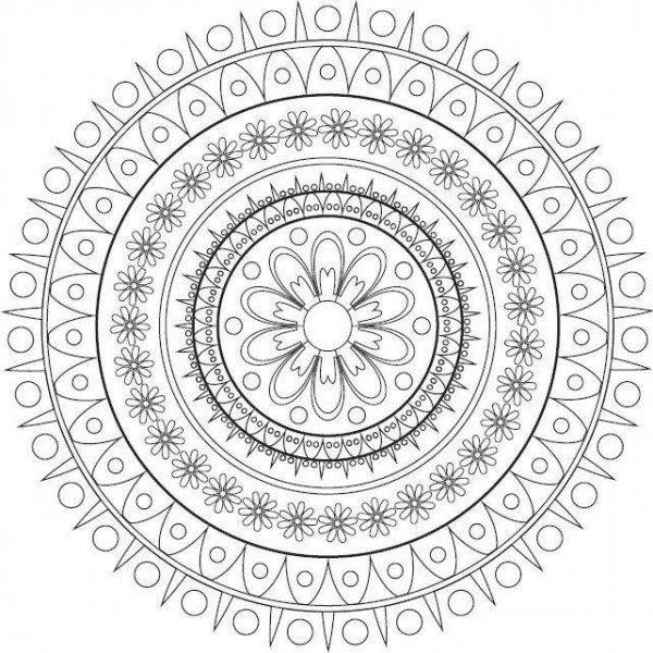 Мандала денежный колодец