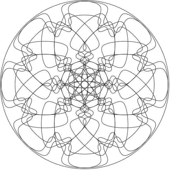 Мандала богатства раскраска