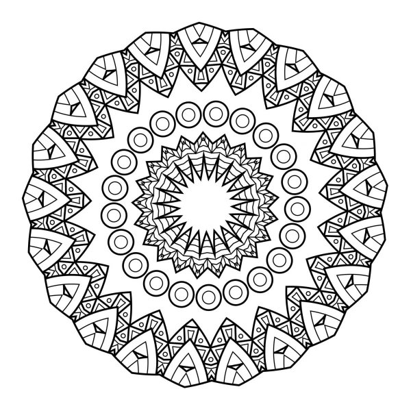 Мандала шаблон