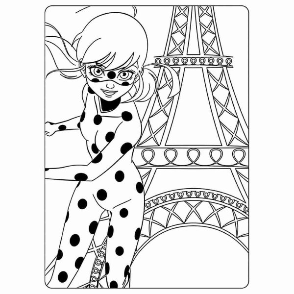 Раскраска леди баг и супер кот