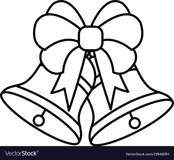 Раскраска колокольчик школьный