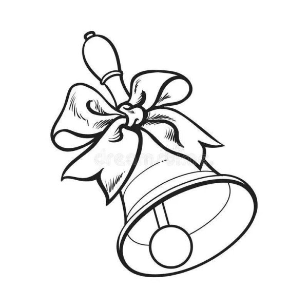 Колокольчик раскраска