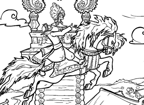 Сивка-бурка. Раскраски