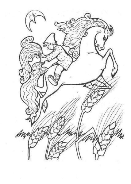 Конек Горбунек рвскраска