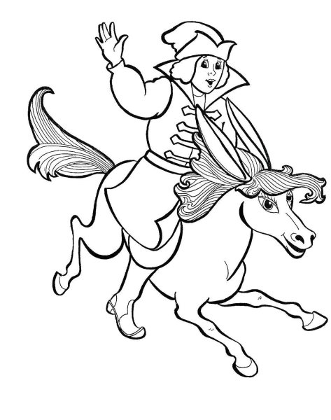 Раскраска-сказка "Сивка-бурка"