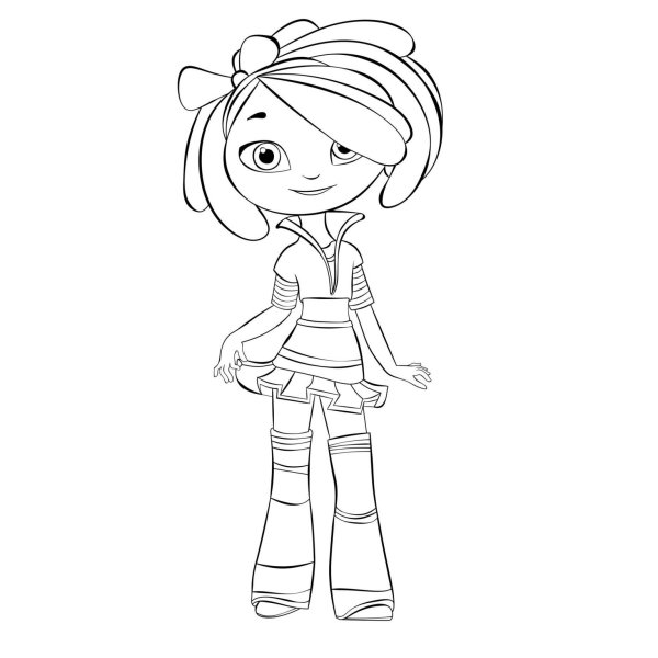 Раскраска сказочный патруль Аленка