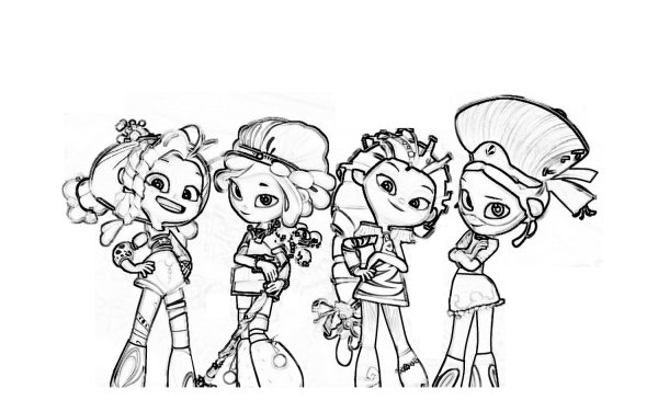 Раскраска сказочный патруль Варя