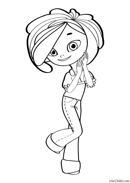 Раскраска сказочный патруль Аленка