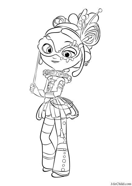 Сказочный патруль разукрашка Аленка