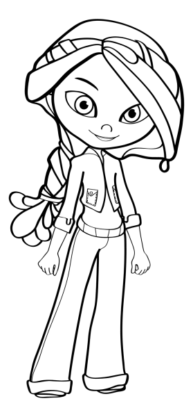 Раскраска сказочный патруль Варя