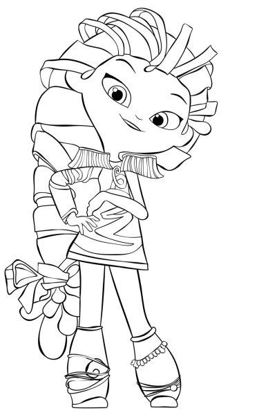 Раскраска сказочный патруль Варя