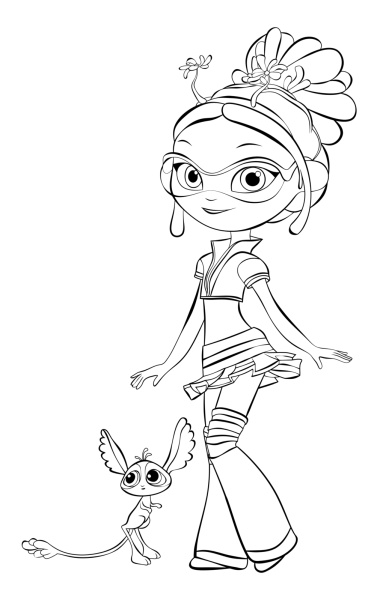 Раскраска сказочный патруль Маша