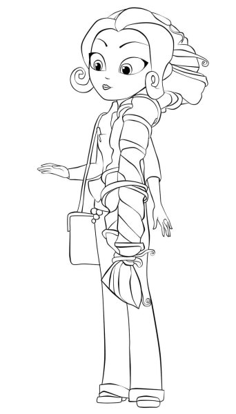 Раскраска сказочный патруль Василиса Васильевна