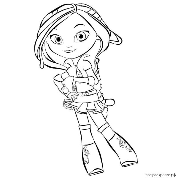 Раскраска сказочный патруль Любава