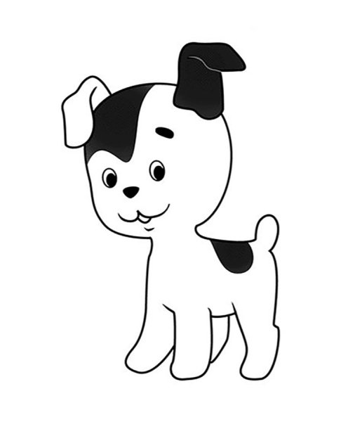 Раскраски из мультика котенок Гав