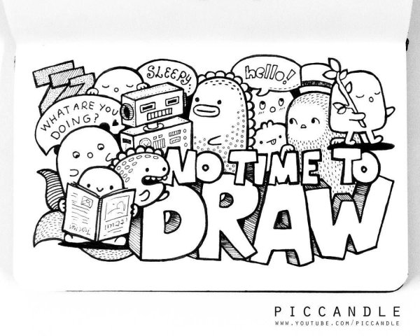 Раскраски для скетчбука