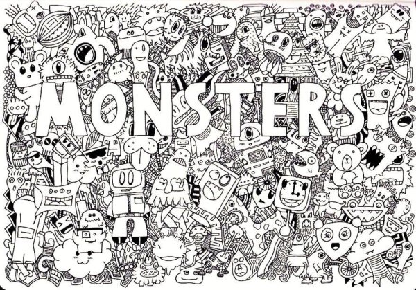 Раскраски для скетчбука