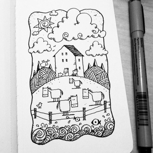 Раскраски для скетчбука