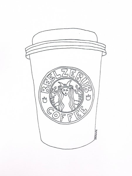 Раскраска кофе Старбакс