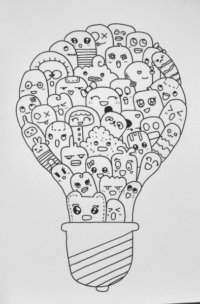 Раскраски дудлинг