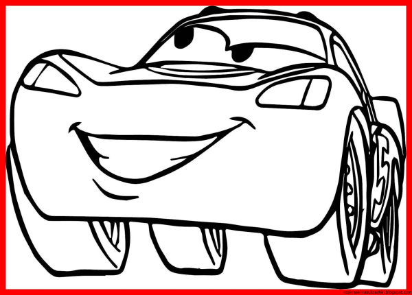 Молния Маквин разукрашка