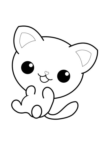Котенок. Раскраска