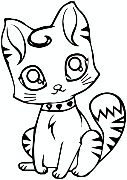 Раскраска кошечка