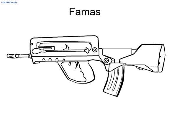 Фамас КС го чертеж