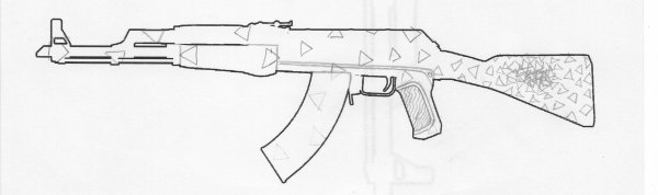 АК 47 КС го чертеж